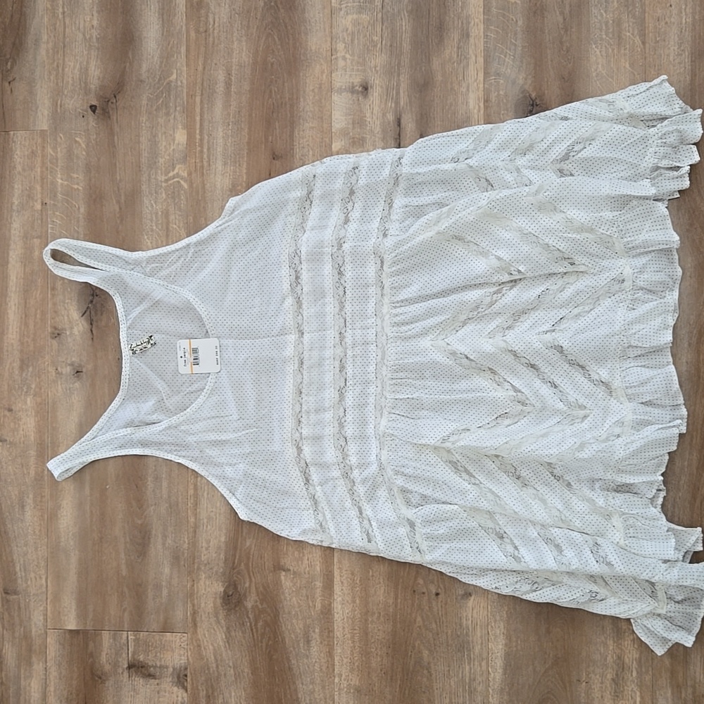 Free People White Sleeveless Top/Dress - Picture 7 of 8